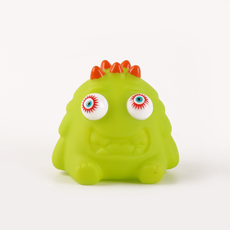 Picture of Cross-border cartoon factory direct decompression animal squeeze doll decompression pinch music stare eye vent toy