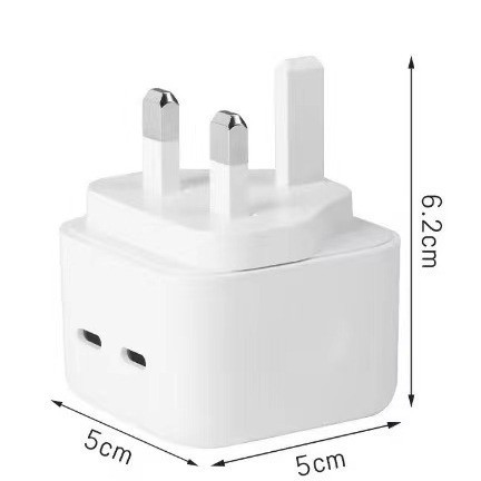 Picture of The pd US charging head is suitable for Apple pd charger European standard PD35W medium standard fast charging head flat power supply fast charging