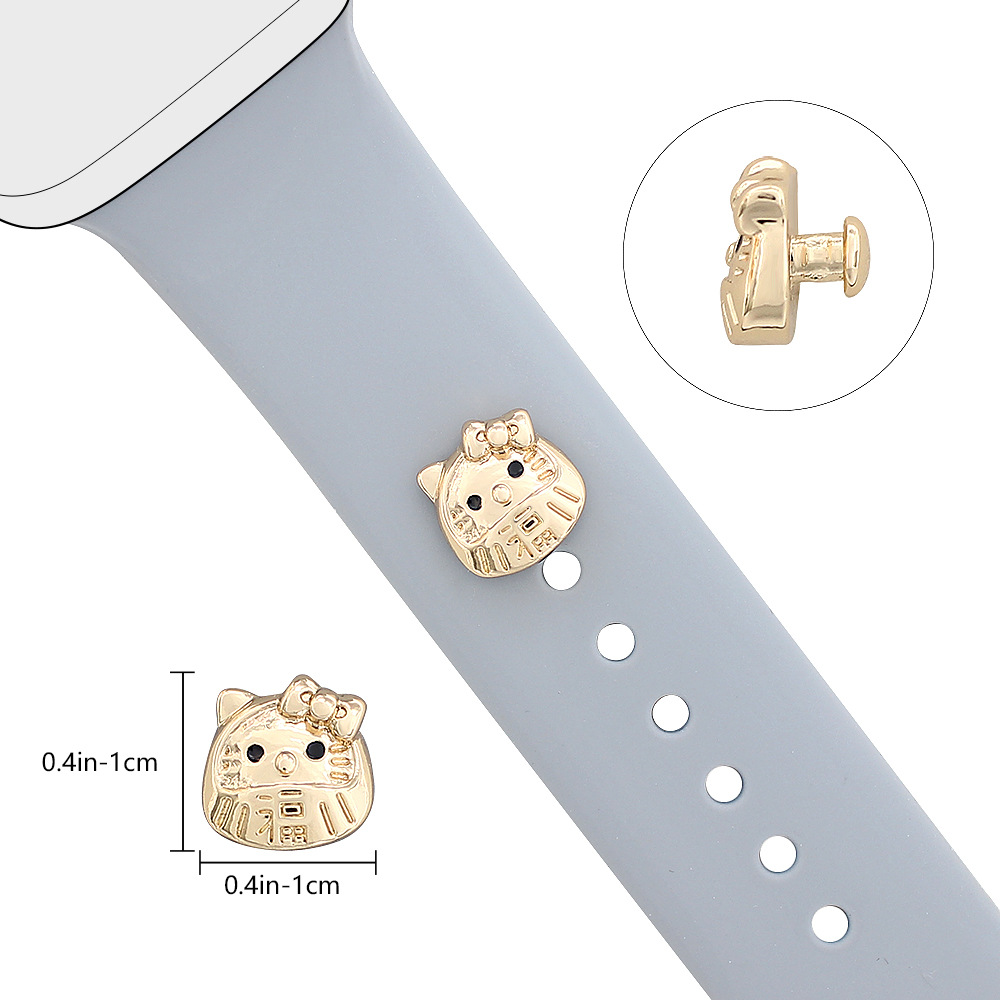 Picture of For Apple Watch Strap Decorative Nail Apple Watch Universal Silicone Strap Cute Cartoon Decoration