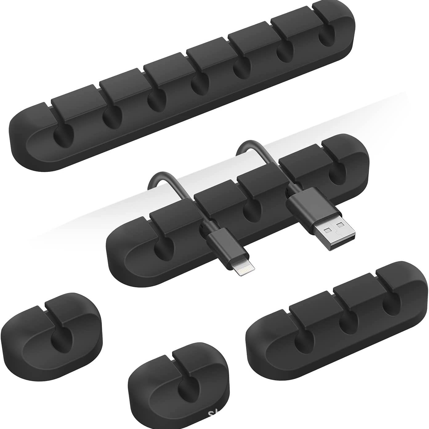 @@@@ New Desktop Charging Data Cable Holder Multi-port Creative Storage Wire Silicone Organizer Collector