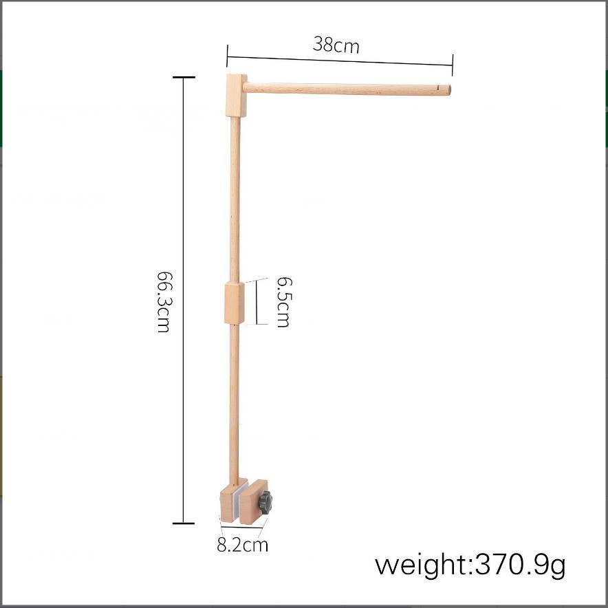 Picture of Nordic style foreign trade baby bed bell accessories bracket infant comfort toy music box bed bell bracket three-piece set
