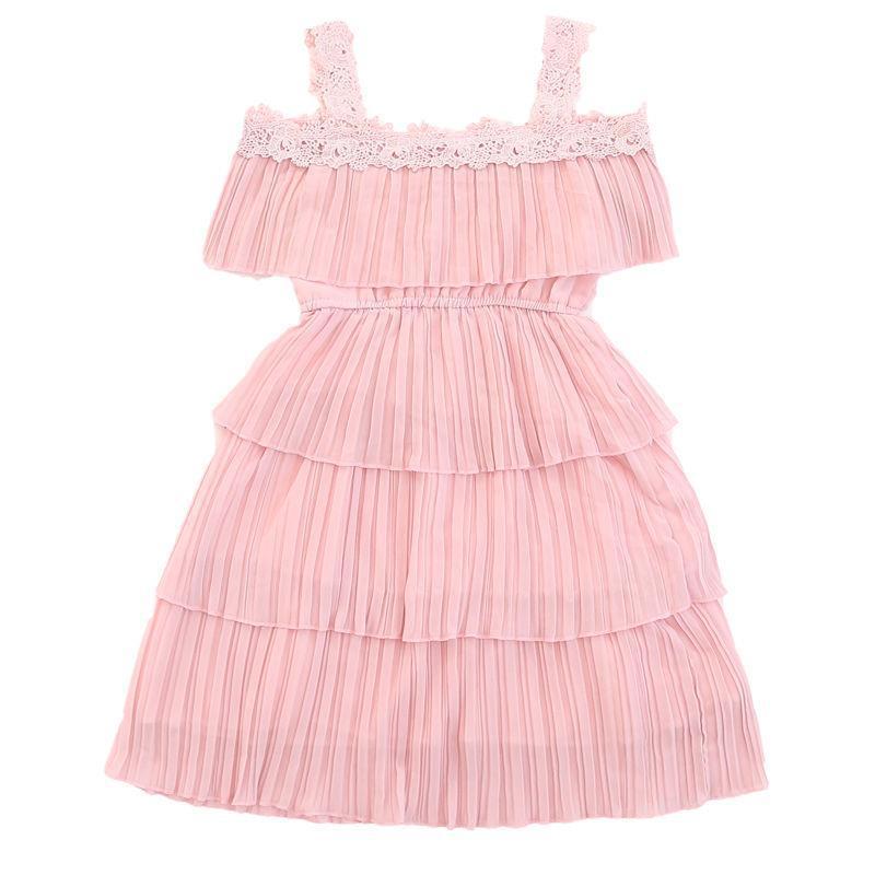 Picture of Girls' Korean style summer dress dress 2020 new medium and large children Super Western princess dress little girl cake skirt