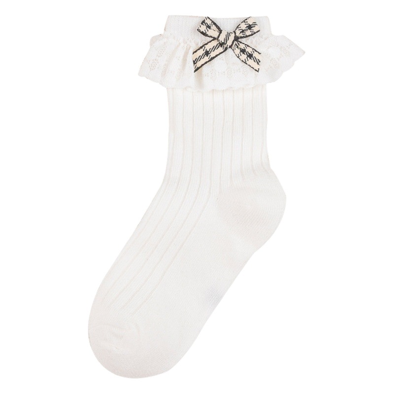 Girls socks wholesale spring and autumn 2022 new baby lace socks lace princess socks bow little girl socks