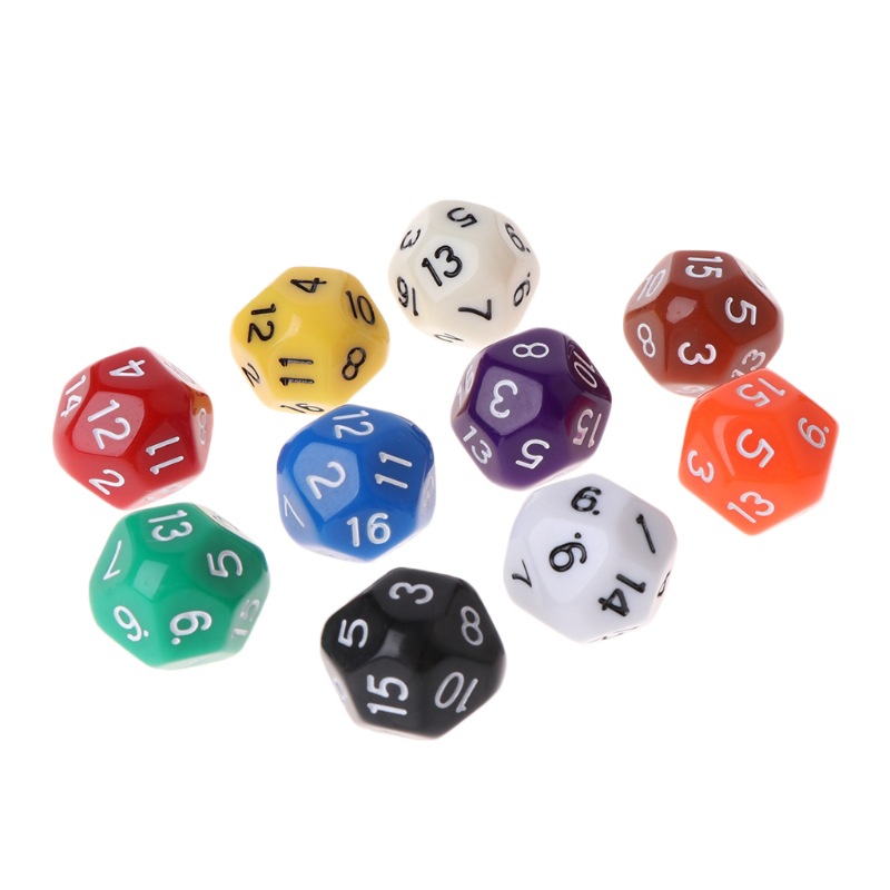 Picture of New 16-sided multi-sided dice digital dice toy game counting dice foreign trade cross-border selection