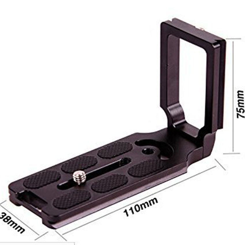Picture of Universal aluminum alloy vertical clapper desktop bracket L-shaped shadow cloud crane fast-loading plate tripod pan/tilt PU quick-release plate