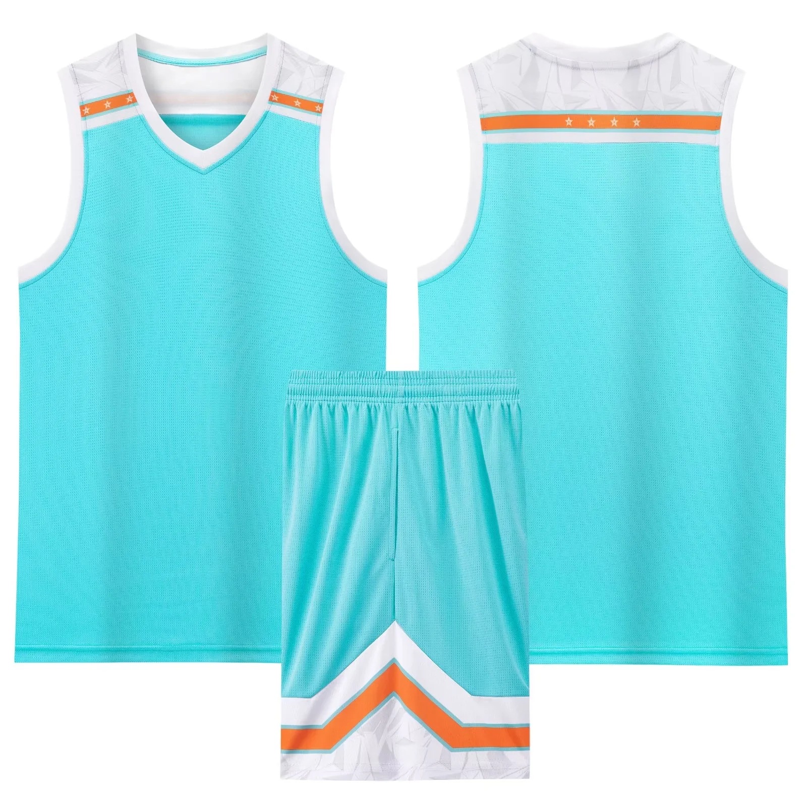 Picture of Men's Basketball Suit High School Sports Competition Training Basketball suit Children's Club Team Training Camp