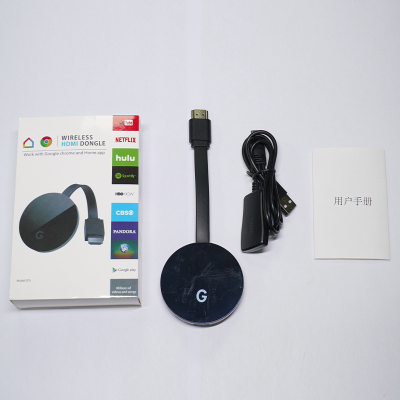 Picture of Wireless screen-sharing device 5G4k horizontal and vertical screen mobile phone screen-throwing device trembles live broadcast small screen to large screen video converter new