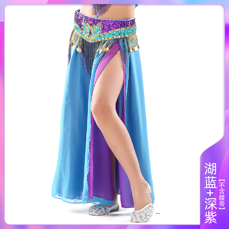 Picture of Double Split Chiffon Dress Belly Dance Sexy Dress Dance Dress Belly Dance Stage Performance Dress