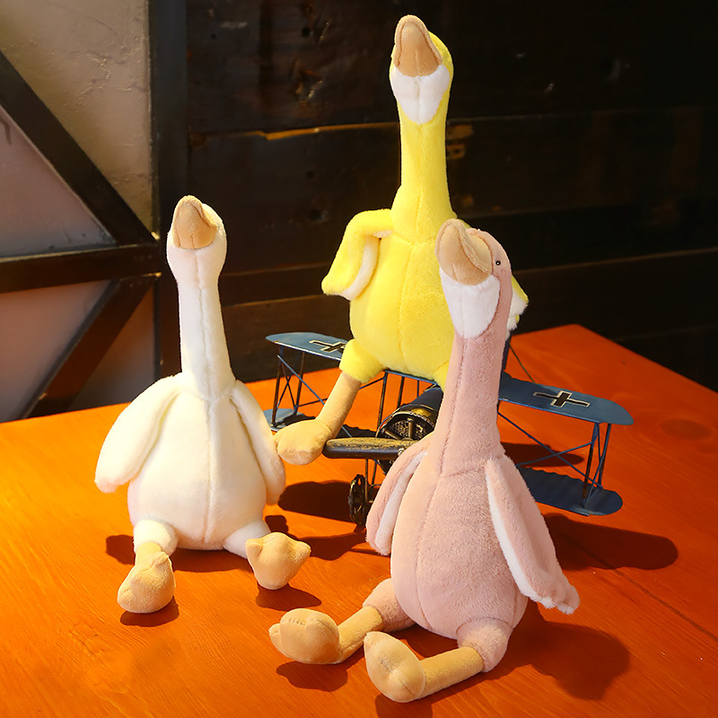 Picture of Simulation Swan Doll Creative Duck Animal Rag Doll Internet Celebrity Big White Goose Doll Plush Toy Gift