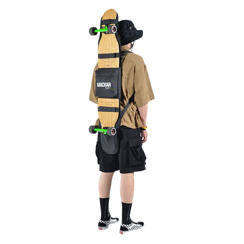mackar Skateboard Bag Long Board Lightweight Four-wheel Skateboard Bag Men's Fashion Brand 120cm Long Board Backpack