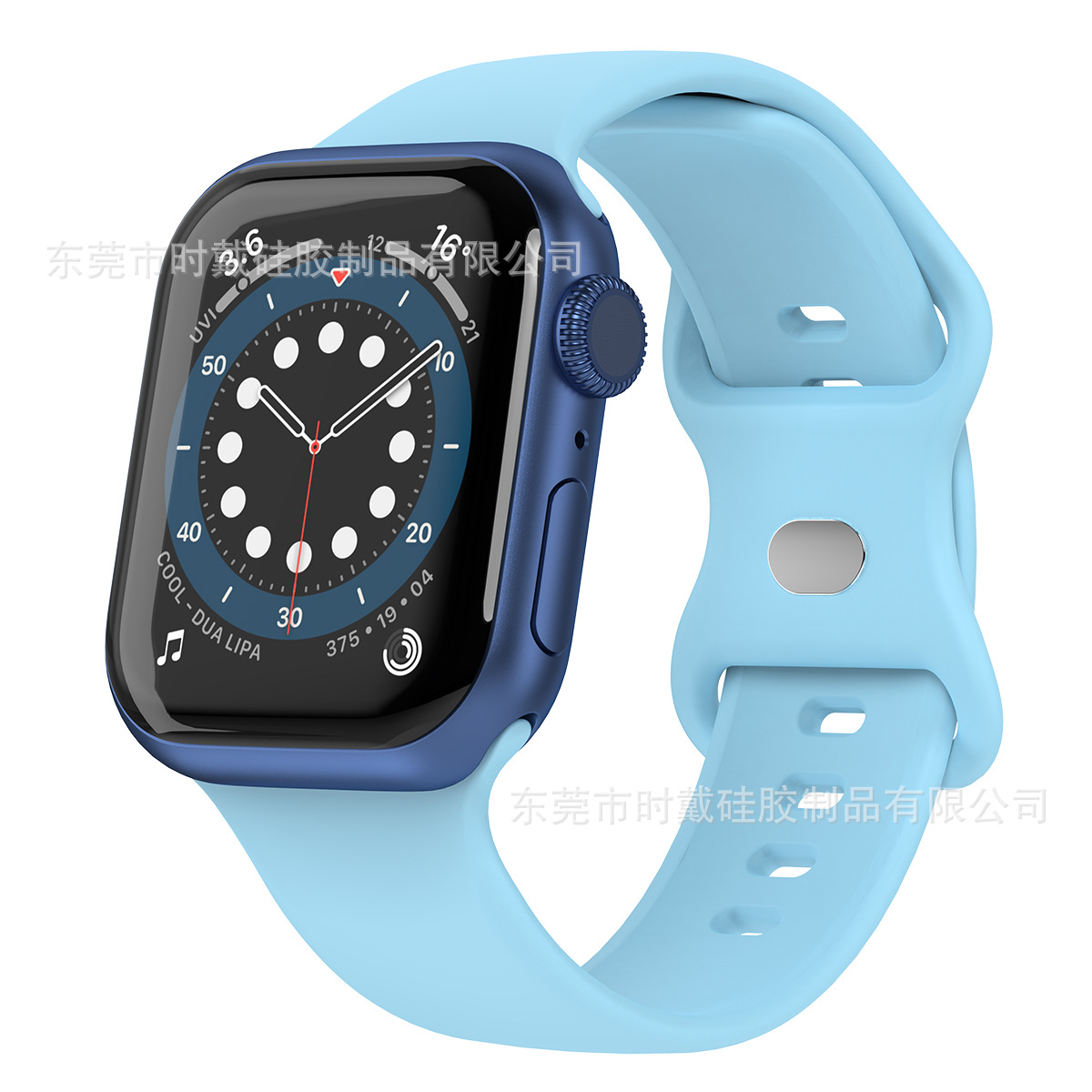 Picture of strap Watch 8 generation/Ultra/SE solid color silicone buckle iwatch strap