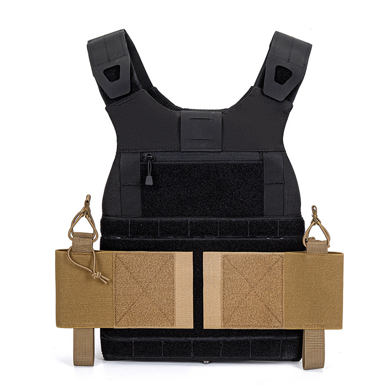 Tactical waistcoat side wall intercom sub-bag nylon high elastic rubber band M4 clip bag lightweight quick release AK miscellaneous bag