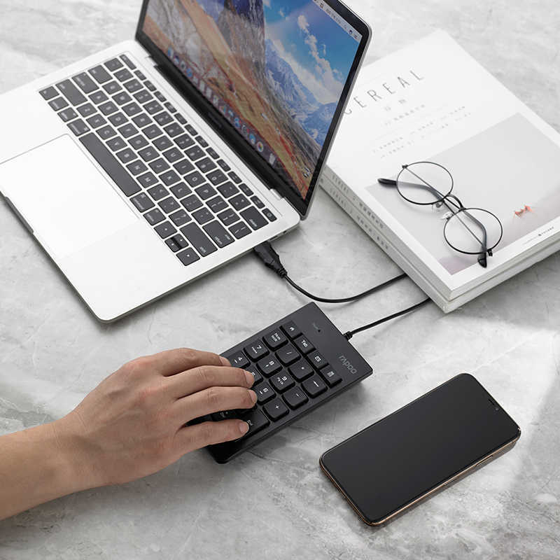 Picture of Rapoo K10 Wired Numeric Keyboard USB Driver-Free Office Desktop Computer Mini Bank Accounting