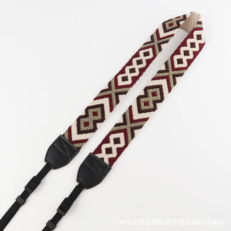 Picture of SLR Camera Shoulder Strap Camera Strap Waterproof Shock Absorbing Decompression 3.8cm Ethnic Jacquard Camera Strap