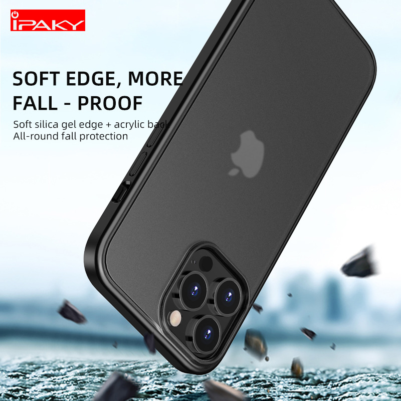 Picture of For apple 13promax mobile phone case new frosted iPhone13pro protective cover anti-fall tpu pc case