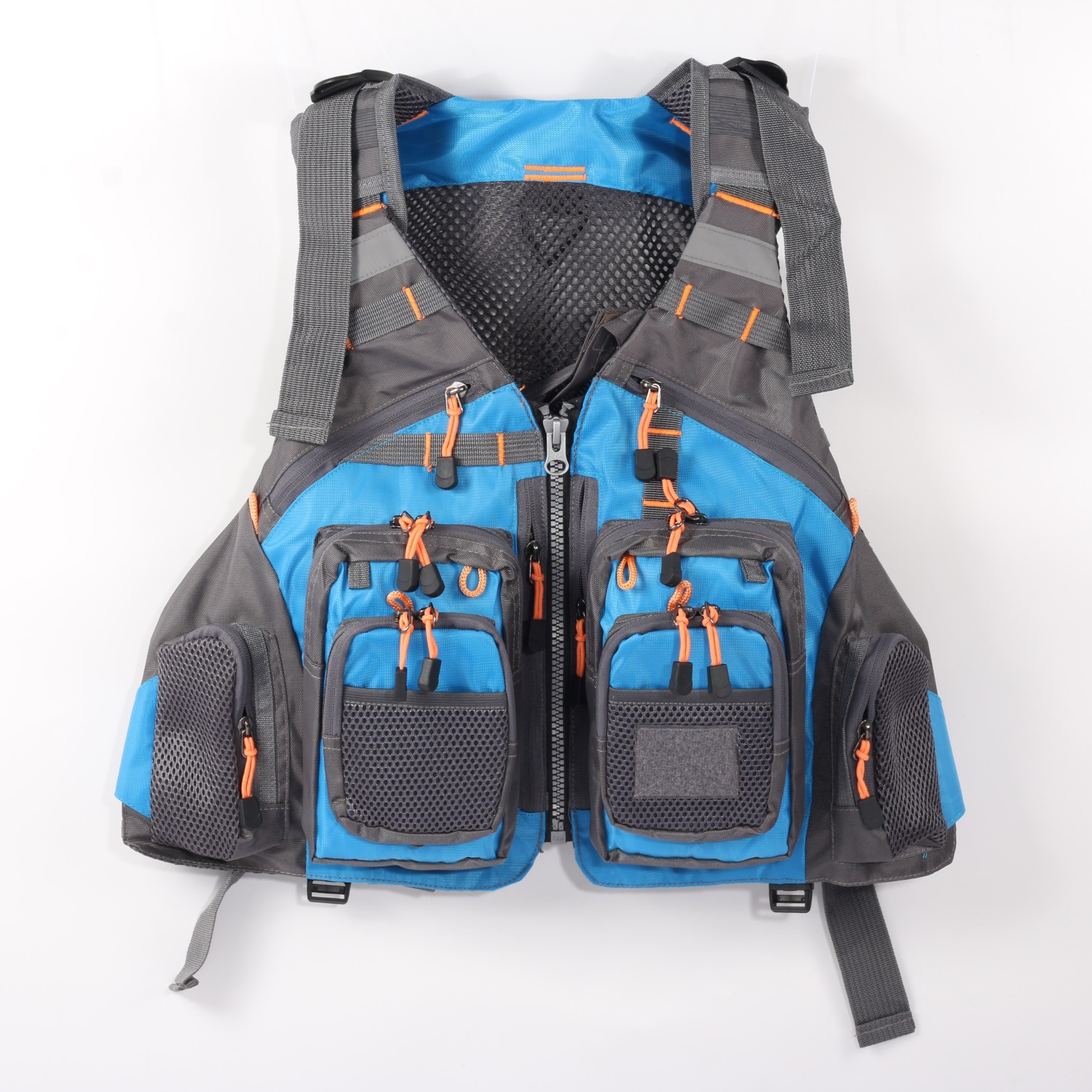 Picture of Fishing Vest, Flying Lure Vest, Fishing Suit, Adventure Breathable Multi-Functional Multi-Flap Pocket Pants Vest, Cross-Border Hot Sale