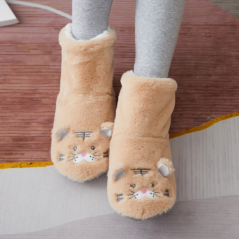 Picture of Autumn and Winter Children's Floor Socks Baby Indoor Home Toddler Socks fleece-lined Thickened Baby Non-Slip Shoes Socks Shoes Cotton Shoes