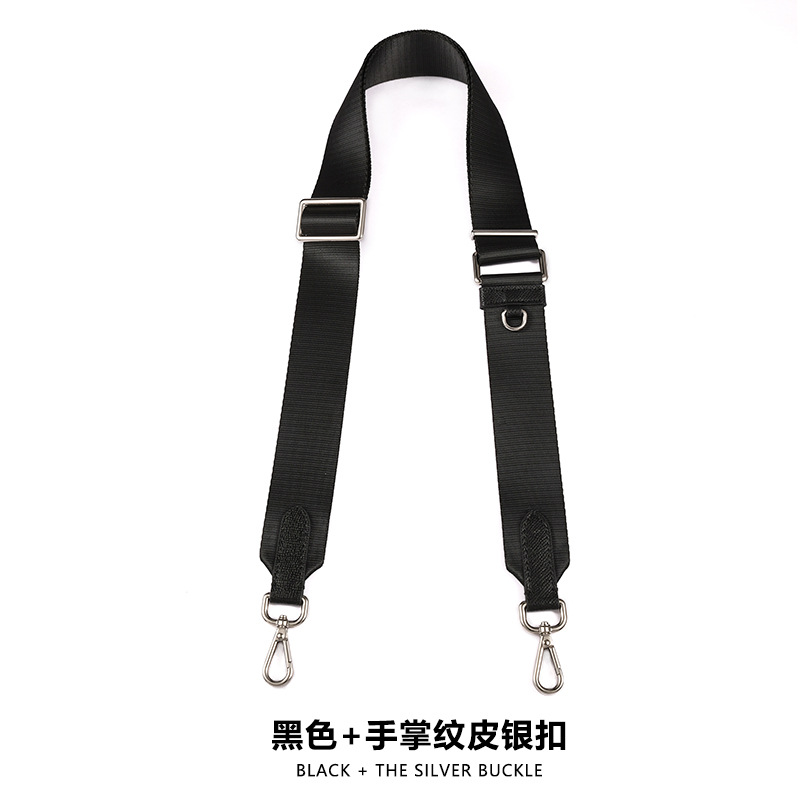 Picture of MHS-F-1 Black Replacement Wide Shoulder Strap for Hobo Cotton and Lylon Crossbody Bag Backpack with Accessories Bag Shoulder Strap