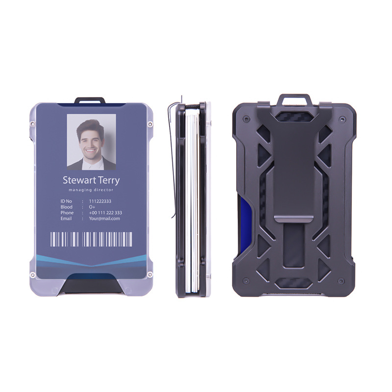 Picture of Foreign Trade Hot Model Tulas Employee Work Card Holder Aluminum Alloy Credit Card Box Work Badge Protective Cover