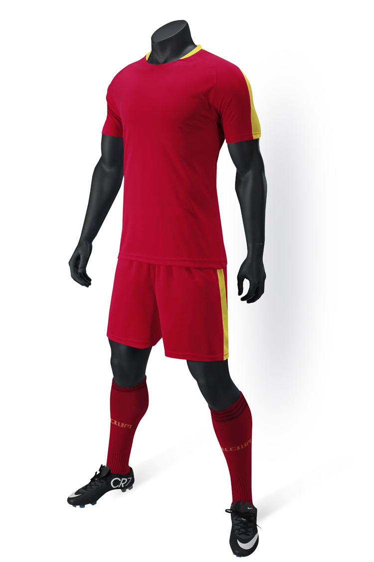 Picture of Weipao Adult and Children's Football Training Uniform Set Quick Breathable Football Uniform Competition Uniform Manufacturer Direct Supply Fan Version
