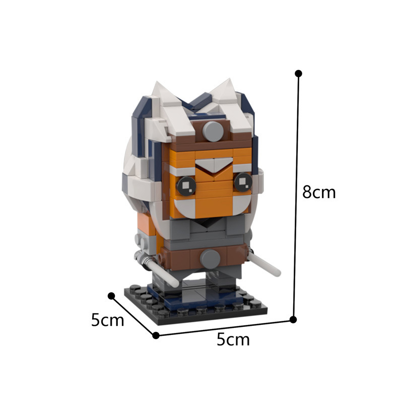 Picture of Moc Set Aca Tano the Mandalorian Compatible with Lego Small Particle Building Blocks Planet Series