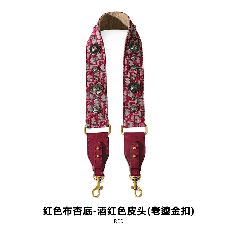 Picture of Mahuangshi MHS-F-66 Wide Bag with Canvas Shoulder Strap Shoulder Crossbody Cowhide Bag Accessories Bag Strap Comfortable D