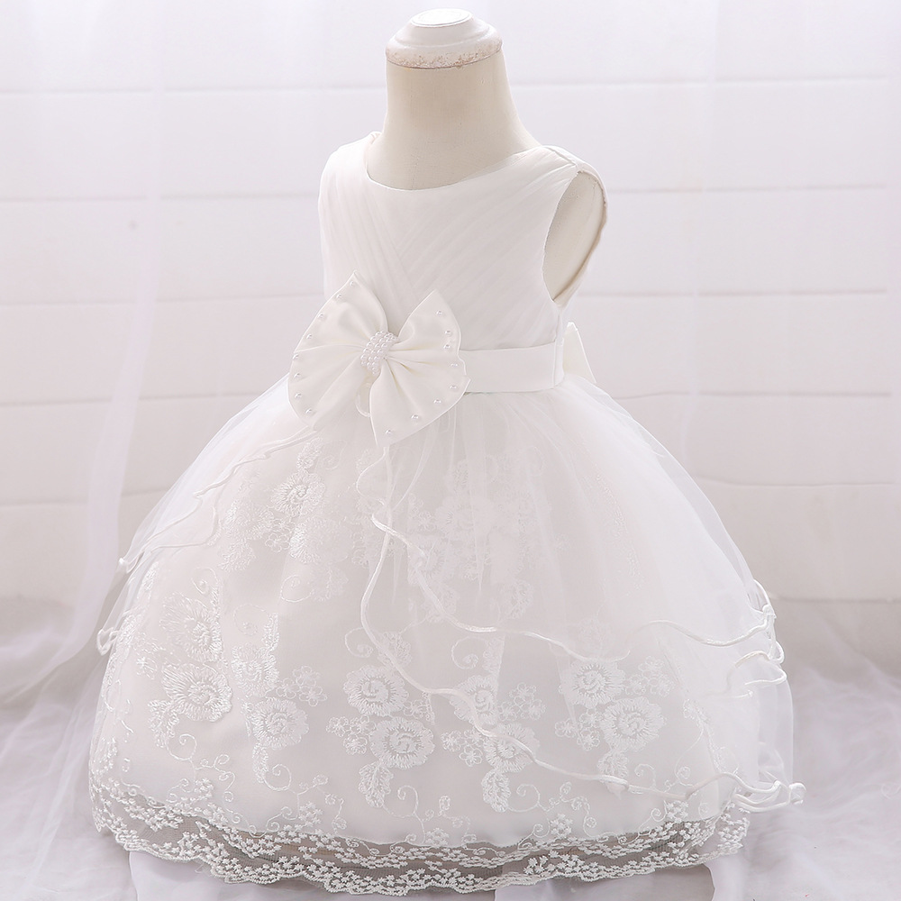 Picture of Cross Border Cotton Princess Dress Dress Baby's Birthday Bow Lace Baby dress Dress
