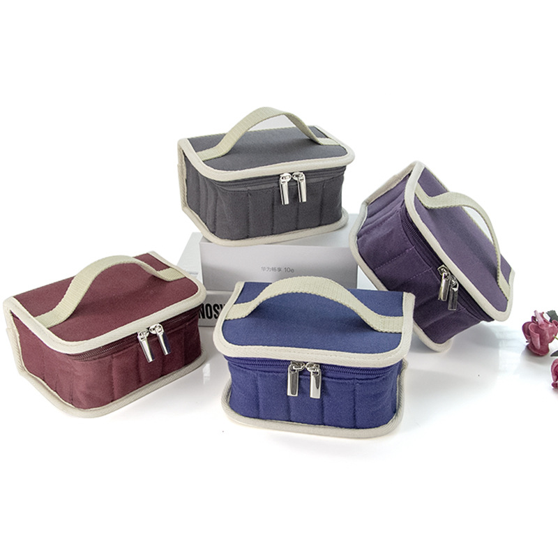 Picture of 16-Gig Portable Canvas Essential Oil Storage Bag Nail Polish Makeup Storage Box Dorrit Essential Oil Bag
