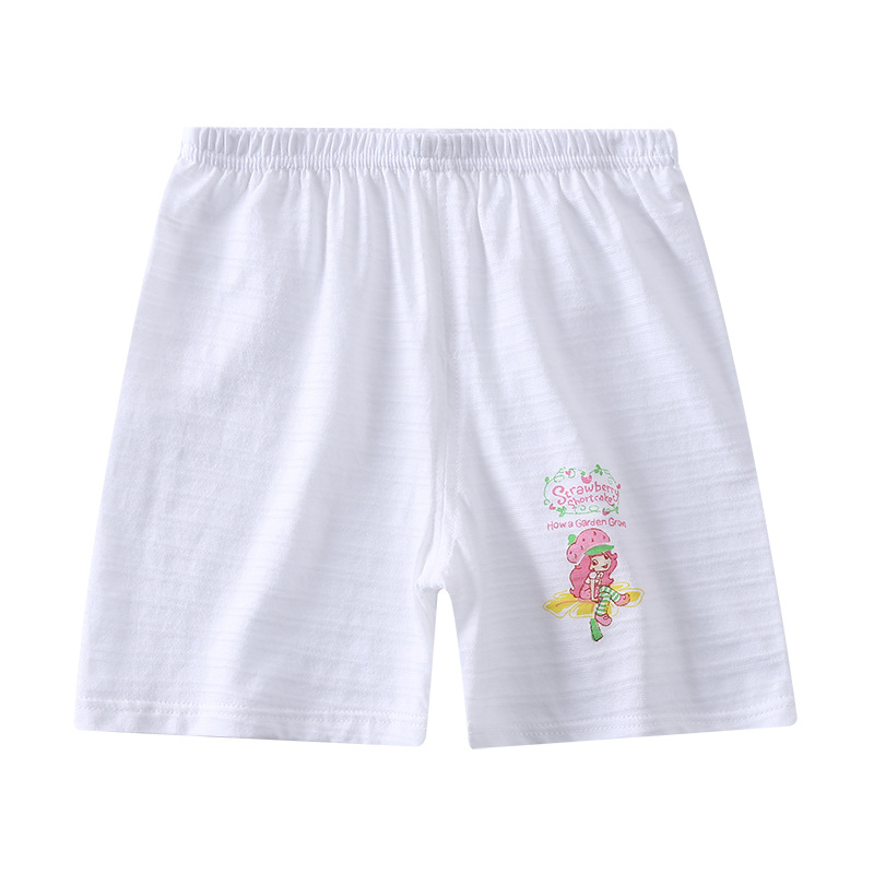 Picture of Slub cotton children's shorts summer baby boys and girls 100 cotton thin loose version 5 pants 2 pieces wholesale