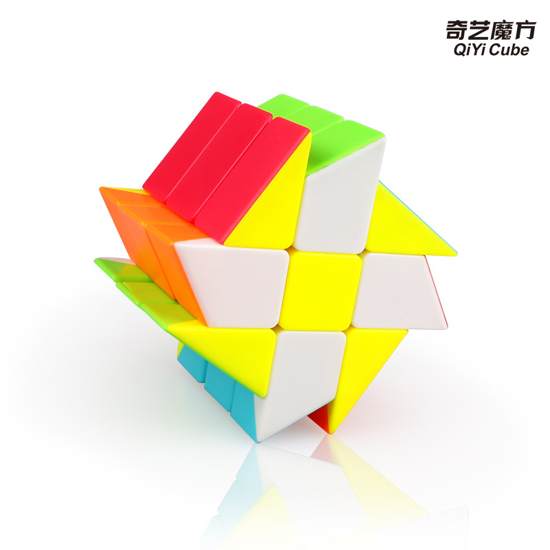Picture of Qiyi Wind and Fire Rubik's Cube Wheel Third-order Variant Windmill Special-shaped Wind and Fire Third-order Windmill Smooth Creative Rubik's Cube Real Color
