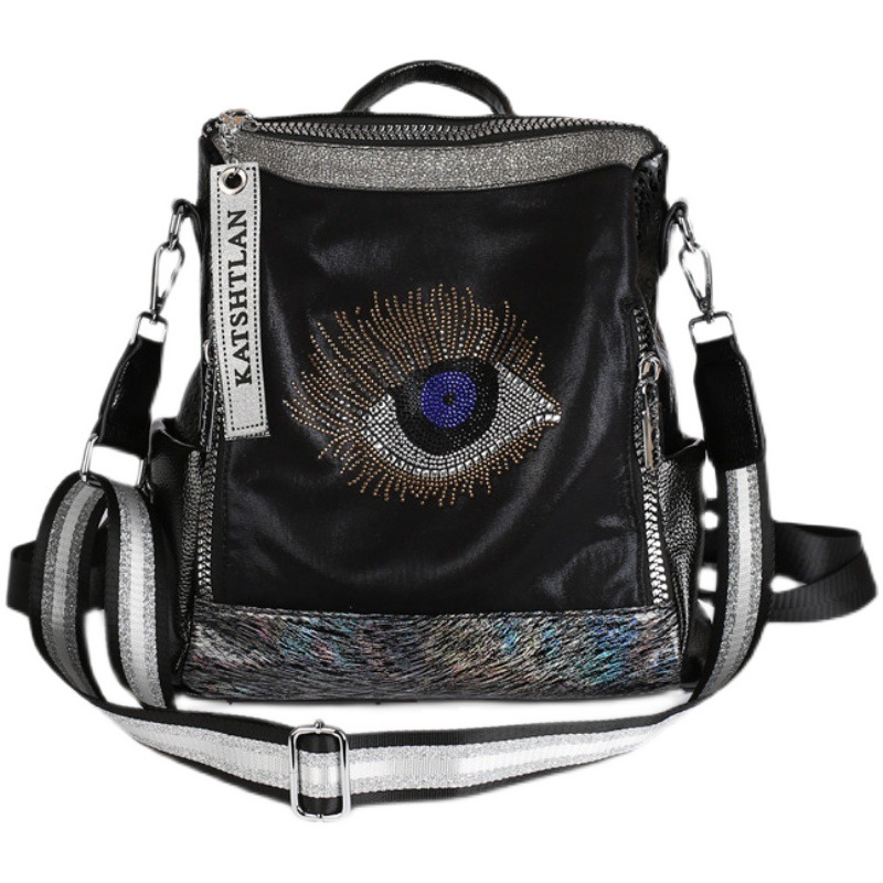 Picture of Rhinestone Backpack 2025 Summer New Fashion All-match High-end Western Style Women's Backpack Large Capacity Travel Bag