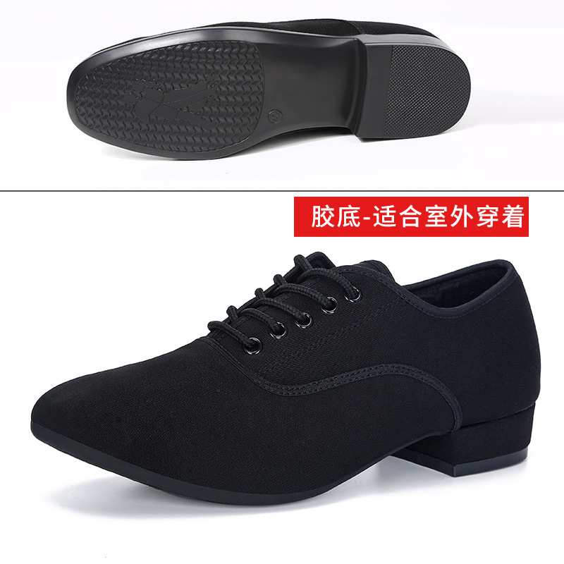 Picture of Oxford Cloth Latin Dance Shoes Men's Square Dance Shoes Adult Modern Dance Shoes Soft Bottom Social Dance Shoes Dance Shoes 2025
