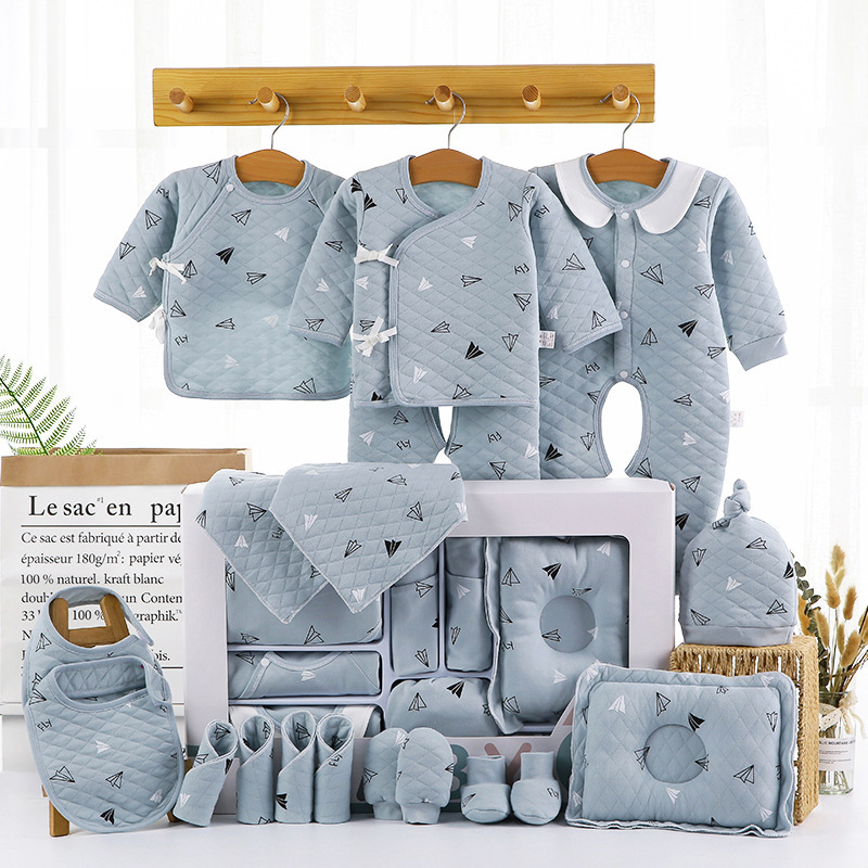 Picture of Baby airplane cartoon clothing gift box birth baby supplies collection gift box suit full set baby clothing gift box