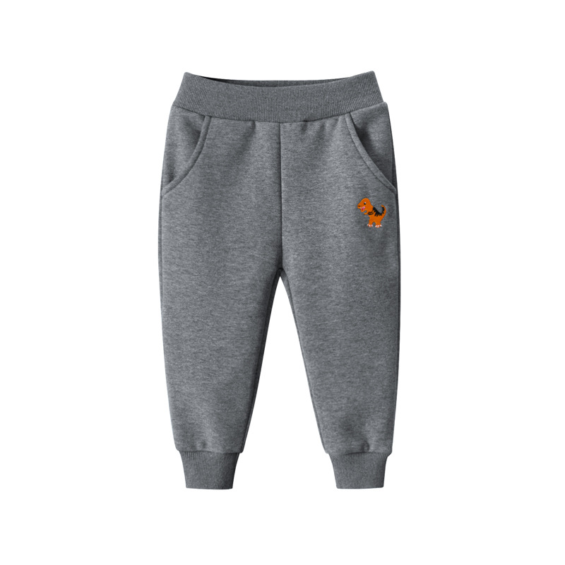 Picture of Korean style children's clothing spring new 2024 children's sports pants fleece-lined boys' pants baby trousers one consignment