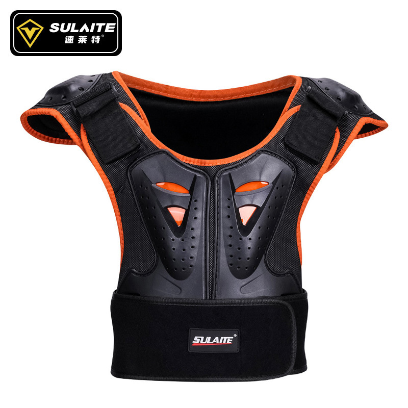 Picture of Sulaite Kidsren's Roller Skating Protective Gear, Skating Chest Protector, Back Protector, Night Reflective Equestrian Cycling Armor, Riding Armor