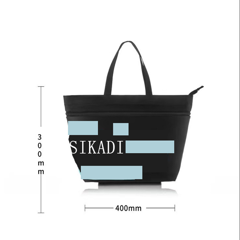 Picture of Multi-purpose lightweight folding shopping cart thickened portable shopping bag with supermarket environmental protection trolley large capacity wheels