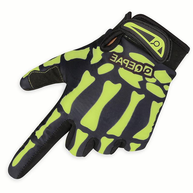 Picture of Skeleton Full-Finger Gloves Qepae Chipper Cycling Warm Gloves Cycling Sports Outdoor Cross-Border Long-Finger Gloves