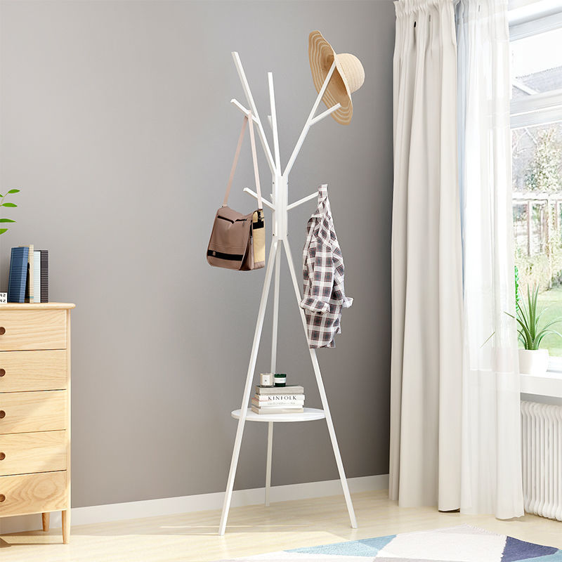Picture of Nordic Branch Household Creative Coat Rack Bedroom Hanging Clothes Hat Rack Floor-to-Floor Iron Metal Simple