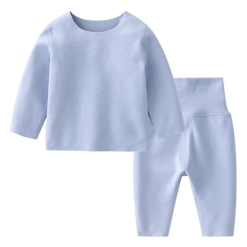 Boneless Baby Jumpsuit Aude Velvet Autumn and Winter Warm Suit Baby Boys and Girls Pajamas Winter Clothes Winter Clothes