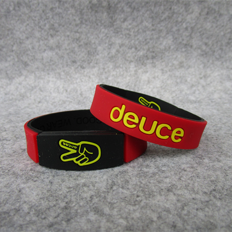 Picture of Basketball sports tide Deuce brand scissor commemorative star silicone bracelet Sports wristband Owen