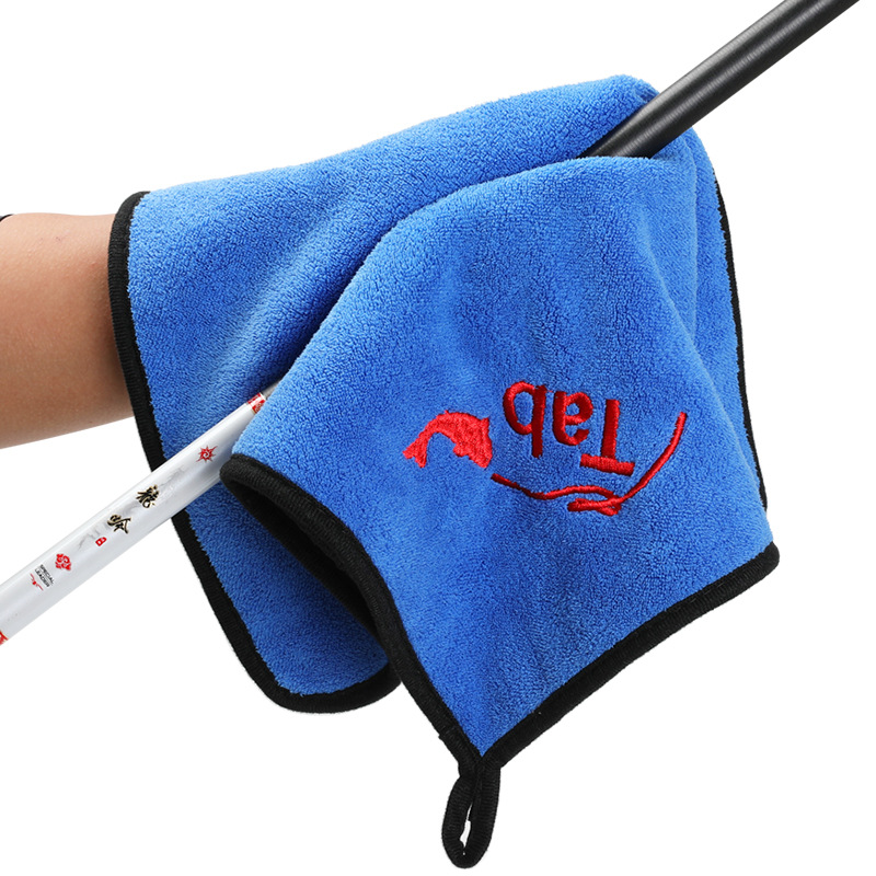 Picture of Tab thickened fishing towel non-stick bait towel fishing towel special towel absorbent fishing gear accessories wholesale double layer