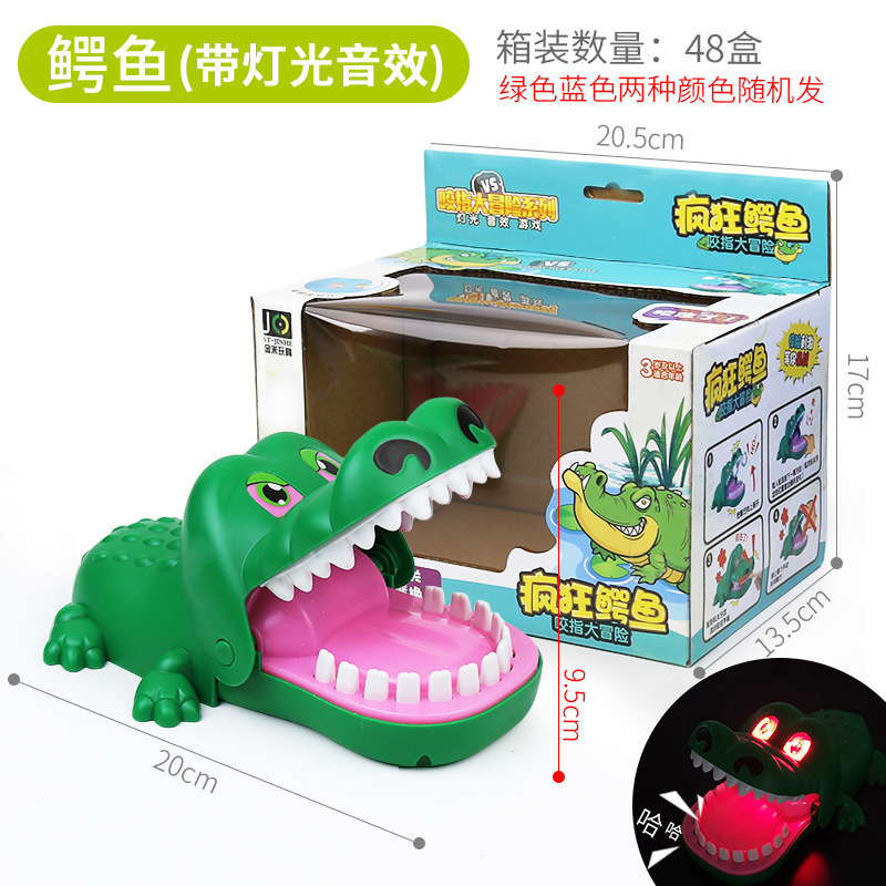 Picture of Stress-Reducing Hand-Biting Crocodile Toy Trick Electric Shark Creative Parent-Child Interactive Game Prank Props Wholesale