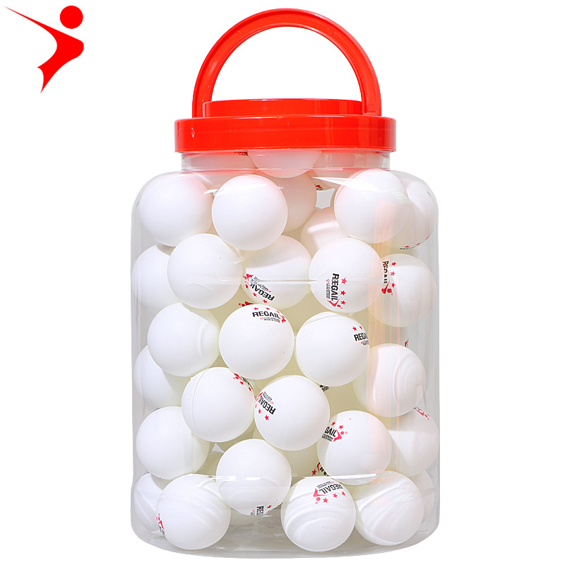 Picture of Factory direct ABS yellow white 60 40mm + barrel venue training table tennis service machine