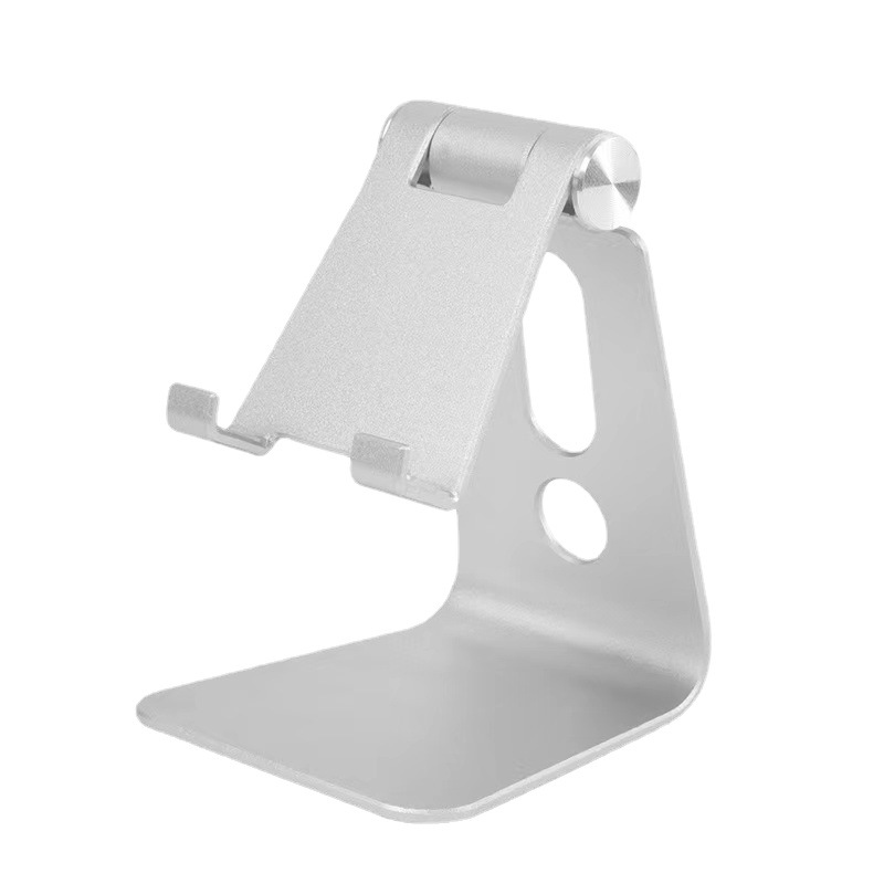 Picture of Single folding aluminum alloy mobile phone tablet Pad for lazy person bracket gift printed logo desktop metal bracket