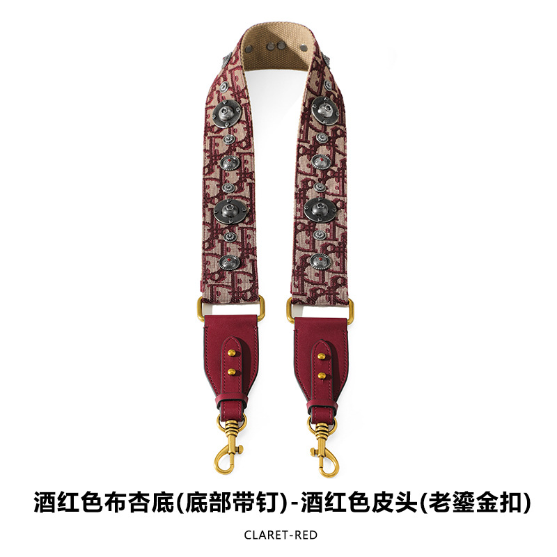 Picture of Mahuangshi MHS-F-66 Wide Bag with Canvas Shoulder Strap Shoulder Crossbody Cowhide Bag Accessories Bag Strap Comfortable D