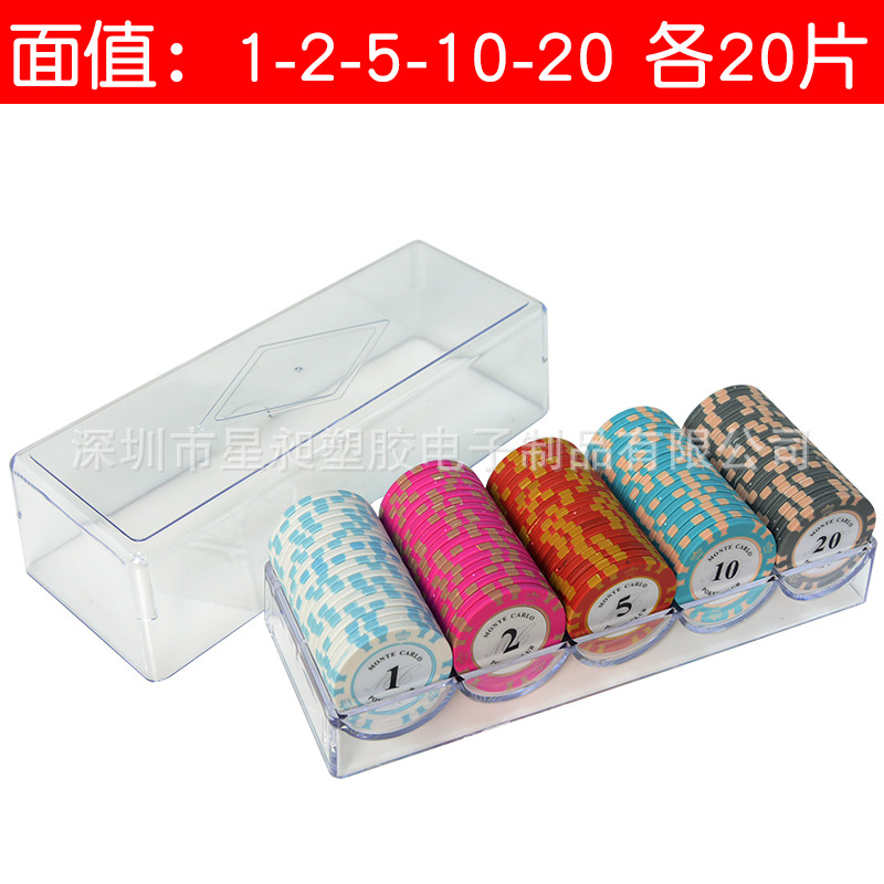 Picture of Mahjong Chips, Chess and Card Room Special Card Chips Coins, Texas Hold'Em Poker Points Coins, Coding Coins for Playing Mahjong and Playing Cards