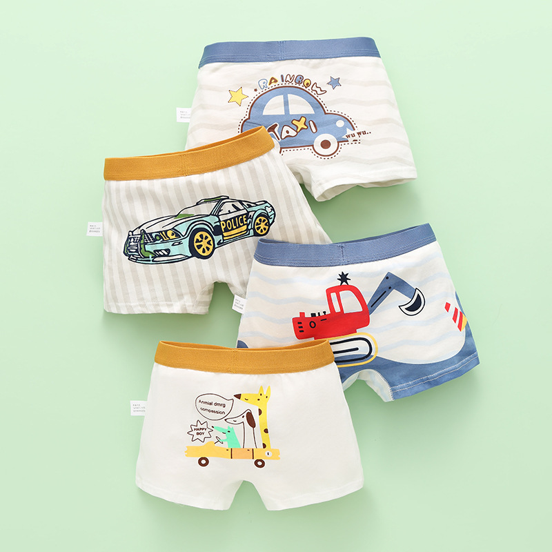 Picture of Children's Underwear Boys' Pure Cotton Boxer Shorts Boys' Baby Children's Underwear Underwear