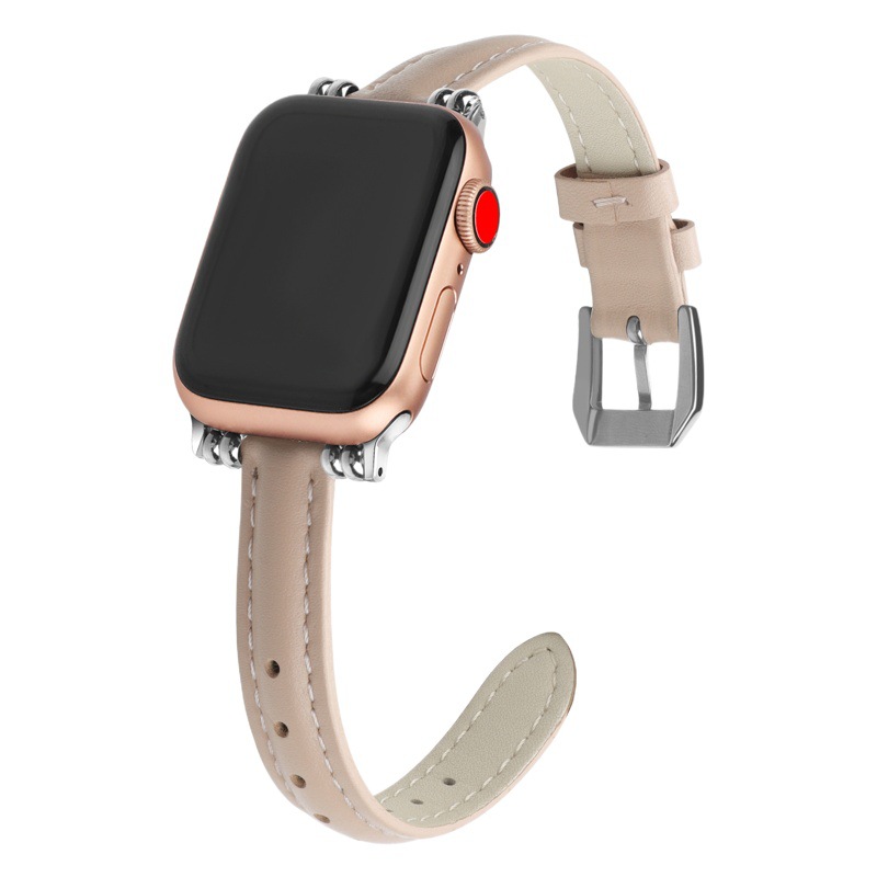 For Apple Watch iwatch8 Genuine Leather Superfine Strap applewatchS109765 Women Cross-border Explosions
