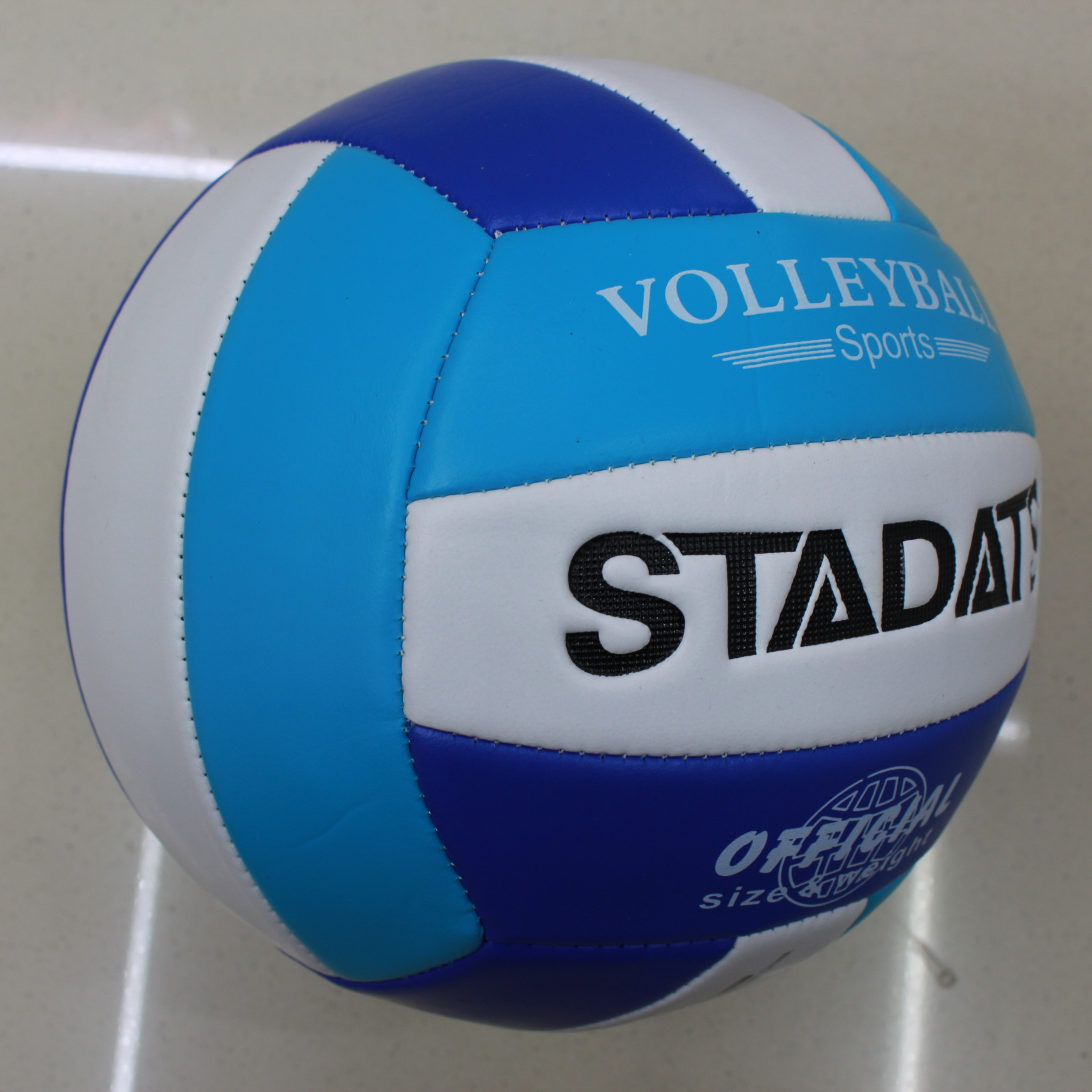 Picture of genuine goods High Foam No.5 Sky Blue High School Entrance Examination Professional Standard Soft Volleyball for Competition Large Discount