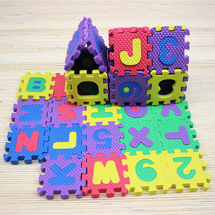 Taobao best selling children's educational toys alphanumeric foam puzzle 36 thick version manufacturers wholesale